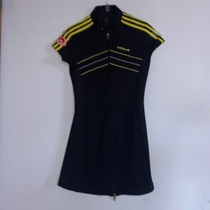 COPY - vintage adidas bodycon racer zipper dress